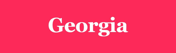 Georgia font image