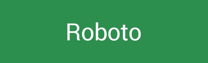 Roboto font image